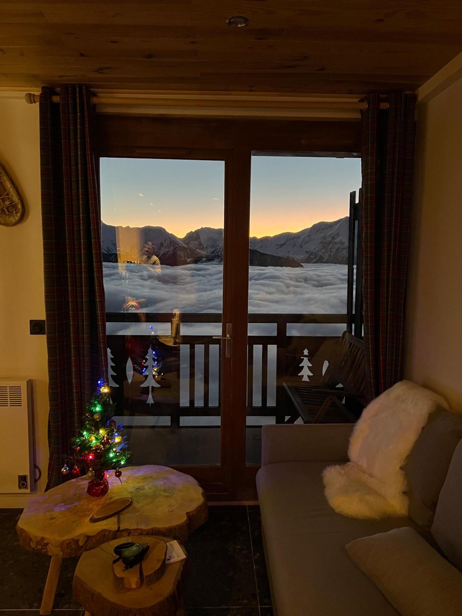 Stunning Apartment With Breathtaking View! Huez Exteriör bild
